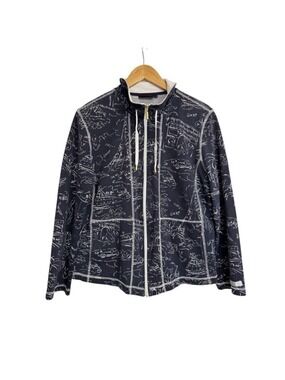 Orly Blue Parisian Print Women's Jacket Large